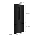 ZLINE 36 in. Refrigerator Panels and Handles in Black Stainless Steel for Built-in Refrigerators (RPBIV-BS-36)