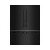 ZLINE 60 in. Refrigerator Panels and Handles in Black Stainless Steel for Built-in Refrigerators (RPBIV-BS-60)