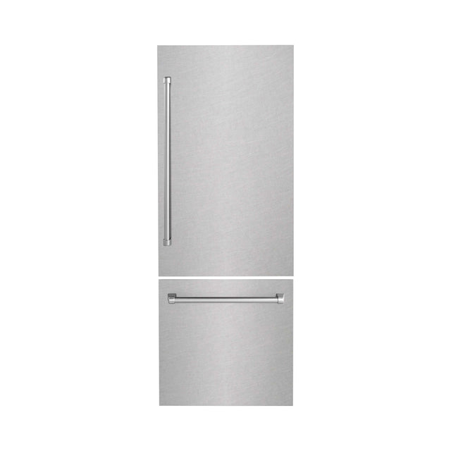 ZLINE 30 in. Refrigerator Panels and Handles in Fingerprint-Resistant Stainless Steel for Built-in Refrigerators (RPBIV-SN-30)