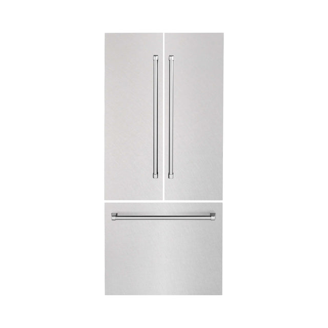 ZLINE 36 in. Refrigerator Panels and Handles in Fingerprint-Resistant Stainless Steel for Built-in Refrigerators (RPBIV-SN-36)