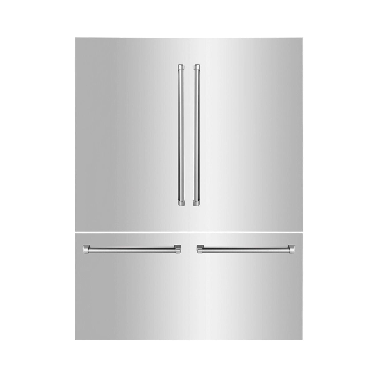 ZLINE 60 in. Refrigerator Panels and Handles in Stainless Steel for Built-in Refrigerators (RPBIV-304-60)