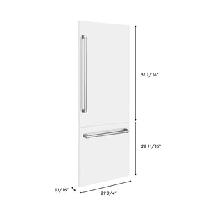 ZLINE 30 in. Refrigerator Panels and Handles in White Matte for Built-in Refrigerators (RPBIV-WM-30)