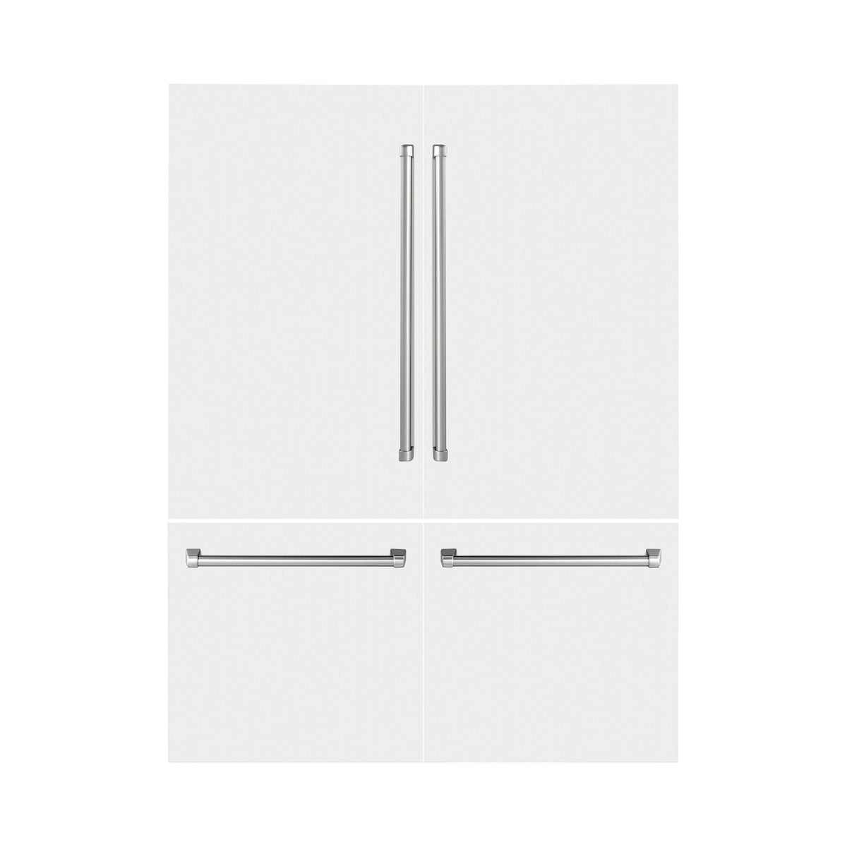 ZLINE 60 in. Refrigerator Panels and Handles in White Matte for Built-in Refrigerators (RPBIV-WM-60)