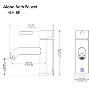 ZLINE Aloha Single Handle Bath Faucet in Champagne Bronze (ALH-BF-CB)