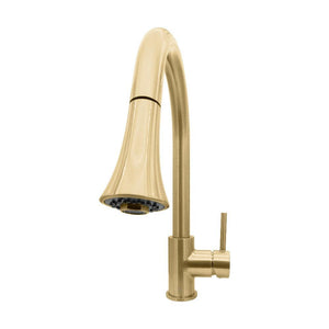 ZLINE Edison Pull Down Single Handle Kitchen Faucet in Champagne Bronze (EDS-KF-CB)