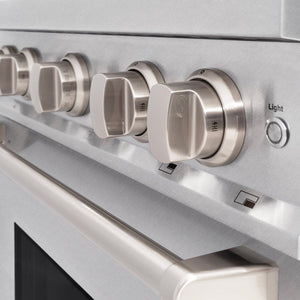ZLINE 30 in. 4.2 cu. ft. Classic Dual Fuel Range with 4 Burner Gas Cooktop and Electric Convection Oven in DuraSnow®  Stainless Steel (CDRS-30)