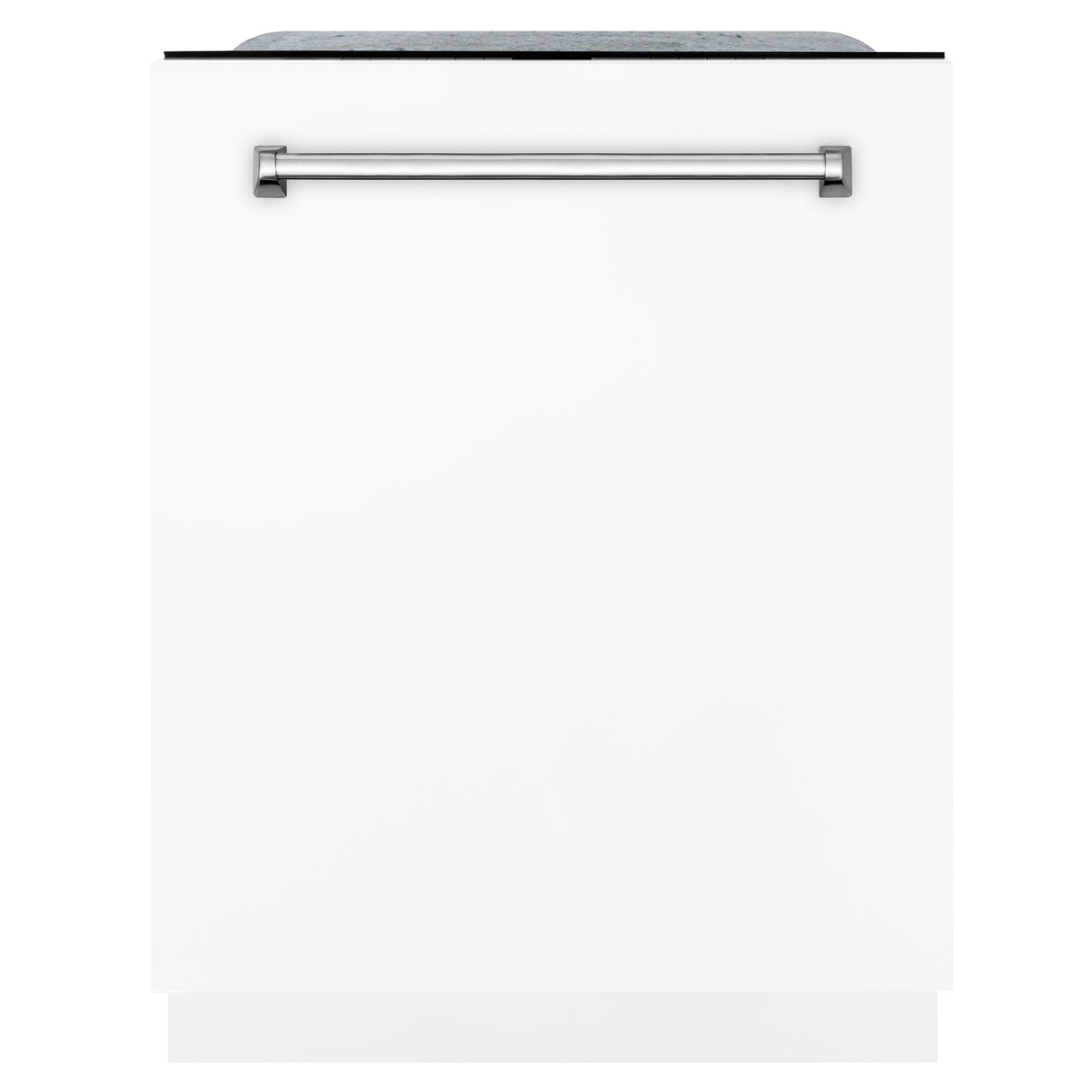 ZLINE 24 in. Panel-Included Monument Series 3rd Rack Top Touch Control Dishwasher with White Matte Panel, 45dBa (DWMT-WM-24)