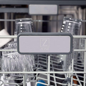 ZLINE Autograph Edition 30 in. Kitchen Package with Stainless Steel Dual Fuel Range, Range Hood, Dishwasher, and Refrigerator with External Water Dispenser with Polished Gold Accents (4AKPR-RARHDWM30-G)