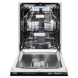 ZLINE 24" Tallac Series 3rd Rack Dishwasher with Black Stainless Steel Panel and Traditional Handle, 51dBa (DWV-BS-24)