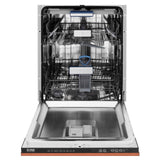 ZLINE 24" Tallac Series 3rd Rack Dishwasher with Copper Panel and Traditional Handle, 51dBa (DWV-C-24)