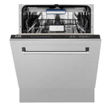 ZLINE 24 in. Tallac Series 3rd Rack Dishwasher with Fingerprint Resistant Stainless Steel Panel and Traditional Handle 51dBa (DWV-SN-24)
