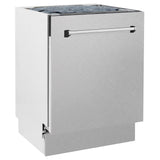 ZLINE 24 in. Tallac Series 3rd Rack Dishwasher with Fingerprint Resistant Stainless Steel Panel and Traditional Handle 51dBa (DWV-SN-24)
