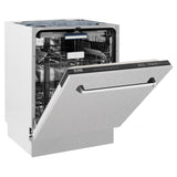 ZLINE 24 in. Tallac Series 3rd Rack Dishwasher with Fingerprint Resistant Stainless Steel Panel and Traditional Handle 51dBa (DWV-SN-24)
