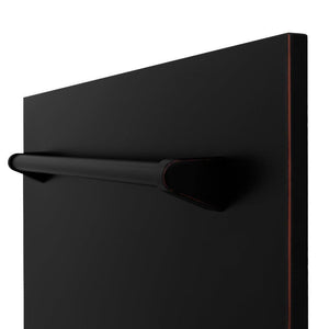 ZLINE 24 in. Tallac Series 3rd Rack Dishwasher with Oil-Rubbed Bronze Panel and Traditional Handle, 51dBa (DWV-ORB-24)