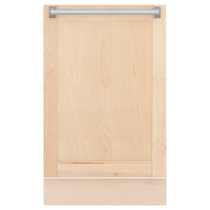 ZLINE 18 in. Tallac Series 3rd Rack Top Control Dishwasher with Unfinished Wood Panel, 51dBa (DWV-UF-18)