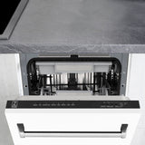 ZLINE 18 in. Tallac Series 3rd Rack Top Control Dishwasher with White Matte Panel, 51dBa (DWV-WM-18)