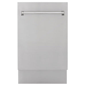 ZLINE 18 in. Tallac Series 3rd Rack Top Control Dishwasher with Stainless Steel Tub and Panel, 51dBa (DWV-304-18)