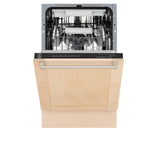 ZLINE 18 in. Tallac Series 3rd Rack Top Control Dishwasher with Unfinished Wood Panel, 51dBa (DWV-UF-18)