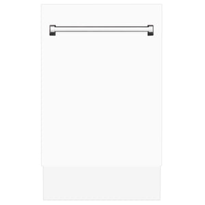 ZLINE 18 in. Tallac Series 3rd Rack Top Control Dishwasher with White Matte Panel, 51dBa (DWV-WM-18)