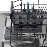 ZLINE 24 in. Tallac Series 3rd Rack Dishwasher with White Matte Panel and Traditional Handle, 51dBa (DWV-WM-24)