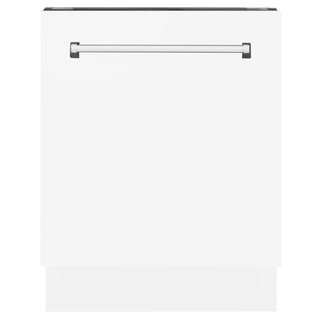 ZLINE 24" Tallac Series 3rd Rack Dishwasher with White Matte Panel and Traditional Handle, 51dBa (DWV-WM-24)