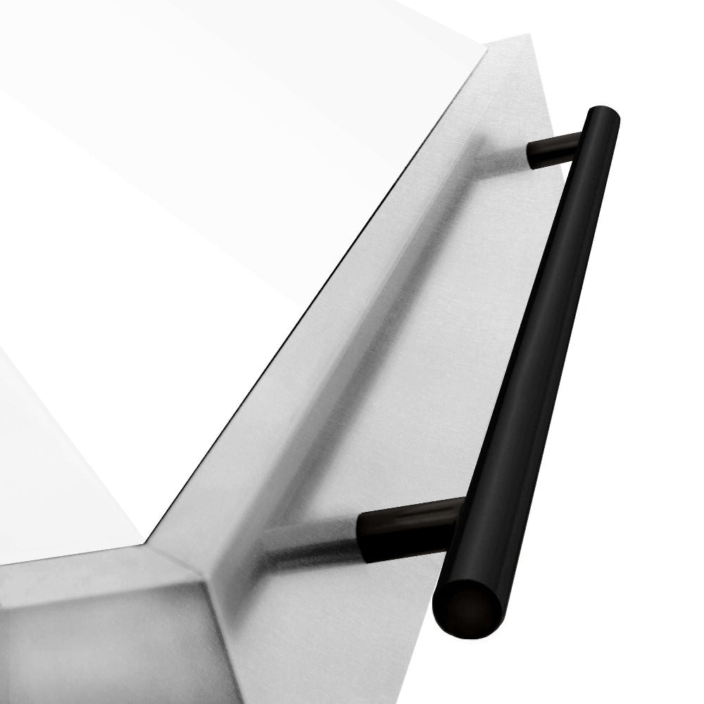 ZLINE Autograph Edition 36 in. Fingerprint Resistant Stainless Steel Range Hood with White Matte Shell and Handle (8654SNZ-WM36)