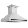 ZLINE Autograph Edition 48 in. Fingerprint Resistant Stainless Steel Range Hood (8654SNZ-48)-Range Hoods-8654SNZ-48-MB ZLINE Kitchen and Bath