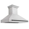 ZLINE Autograph Edition 48 in. Fingerprint Resistant Satin Stainless Steel Range Hood (8654SNZ-48) Matte Black