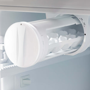 ZLINE Autograph Edition 36 in. 22.5 cu. ft Freestanding French Door Refrigerator with Ice Maker in Fingerprint Resistant Stainless Steel with Matte Black Accents (RFMZ-36-MB)