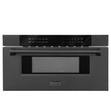 ZLINE 30 in. 1.2 cu. ft. Black Stainless Steel Built-In Microwave Drawer (MWD-30-BS)