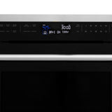 ZLINE Stainless Steel 24 in. Built-in Convection Microwave Oven and 30 in. Single Wall Oven with Self Clean (2KP-MW24-AWS30)