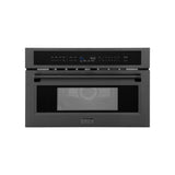 ZLINE 30 in. 1.6 cu ft. Black Stainless Steel Built-in Convection Microwave Oven (MWO-30-BS)