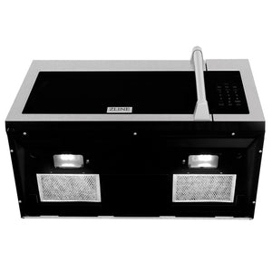 ZLINE Kitchen Package with 30 in. DuraSnow® Stainless Steel Rangetop and 30 in. Over The Range Microwave with Modern Handle (2KP-RTSOTR30)