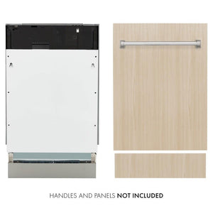 ZLINE 18 in. Tallac Series 3rd Rack Top Control Dishwasher in Custom Panel Ready with Stainless Steel Tub, 51dBa (DWV-18)