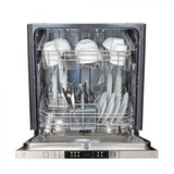 ZLINE 24 in. Top Control Dishwasher in Fingerprint Resistant Stainless Steel and Modern Style Handle, 52dBa (DW-SN-24)