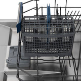 ZLINE 24 in. Tallac Series 3rd Rack Dishwasher with Black Stainless Steel Panel and Traditional Handle, 51dBa (DWV-BS-24)