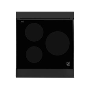 ZLINE 24 in. 2.8 cu. ft. Legacy Induction Range with 4 Element Cooktop and Electric Oven in Black Stainless Steel (RAIND-BS-24)