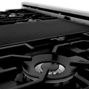 ZLINE 48 in. Legacy Gas Rangetop with 7 Burners and Porcelain Cooktop in DuraSnow® Stainless Steel (RTS-48)