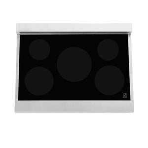 ZLINE 36 in. 4.6 cu. ft. Legacy Induction Range with 5 Element Cooktop and Electric Oven in DuraSnow® Stainless Steel (RAINDS-SN-36)