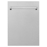 ZLINE 18 in. Tallac Series 3rd Rack Top Control Dishwasher with a Stainless Steel Tub with Fingerprint Resistant Stainless Steel Panel, 51dBa (DWV-SN-18)