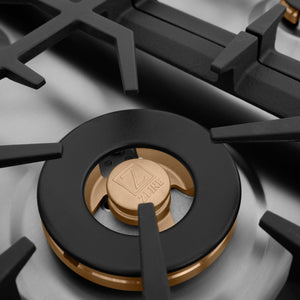ZLINE 36 in. Gas Cooktop with 6 Brass Burners (RC-BR-36)