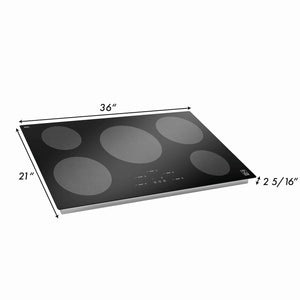 ZLINE 36 in. Induction Cooktop with 5 Burners (RCIND-36)