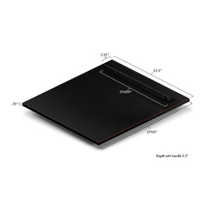 ZLINE 24 in. Tallac Series 3rd Rack Dishwasher with Oil-Rubbed Bronze Panel and Traditional Handle, 51dBa (DWV-ORB-24)