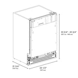 ZLINE 24 in. Tallac Series 3rd Rack Panel Ready Dishwasher with Stainless Steel Tub, 51dBa (DWV-24)