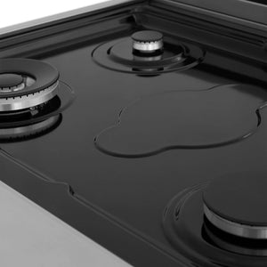 ZLINE Kitchen Package with 30 in. Stainless Steel Rangetop and 30 in. Over The Range Microwave with Modern Handle (2KP-RTOTR30)