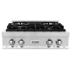 ZLINE 30 in. Legacy Gas Rangetop with 4 Burners and Porcelain Cooktop in Stainless Steel (RT30)