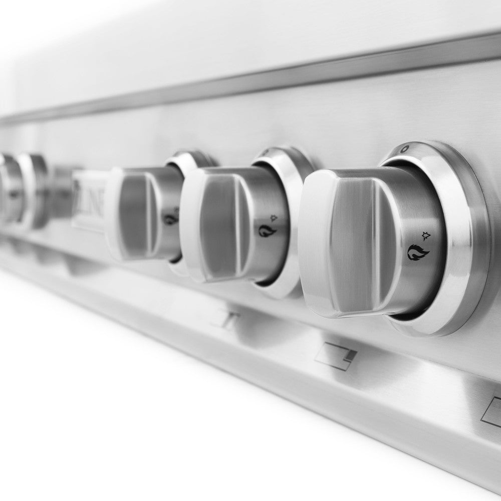 ZLINE 48 in. Legacy Gas Rangetop with 7 Burners and Porcelain Cooktop in Stainless Steel (RT48)