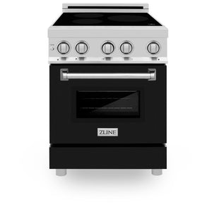 ZLINE 24 in. 2.8 cu. ft. Legacy Induction Range with 4 Element Cooktop and Electric Convection Oven in Stainless Steel (RAIND-24)