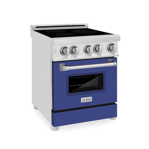 ZLINE 24 in. 2.8 cu. ft. Legacy Induction Range with 4 Element Cooktop and Electric Convection Oven in Stainless Steel (RAIND-24)