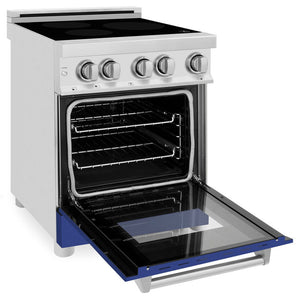ZLINE 24 in. 2.8 cu. ft. Legacy Induction Range with 4 Element Cooktop and Electric Convection Oven in Stainless Steel (RAIND-24)